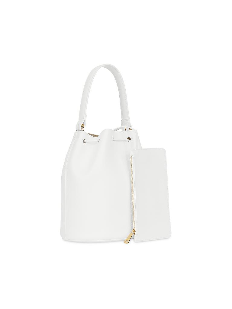 FURLA | Ledertasche - Beuteltasche "Corona S" | weiß