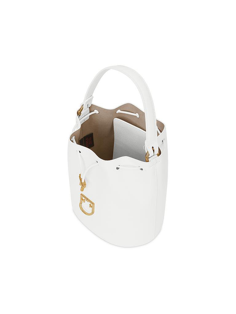 FURLA | Ledertasche - Beuteltasche "Corona S" | weiß