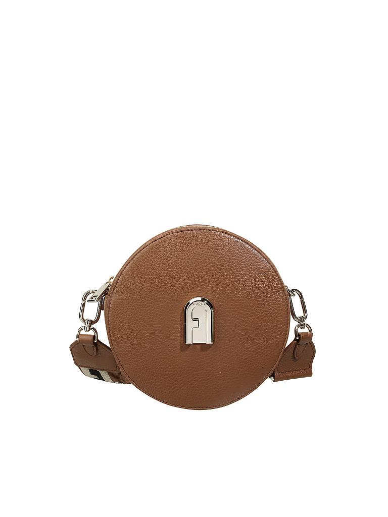 FURLA | Ledertasche - Crossbody " Sleek " | braun