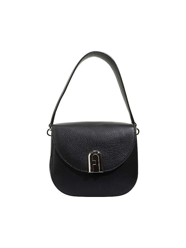 FURLA | Ledertasche - Crossbody "Sleek" | schwarz