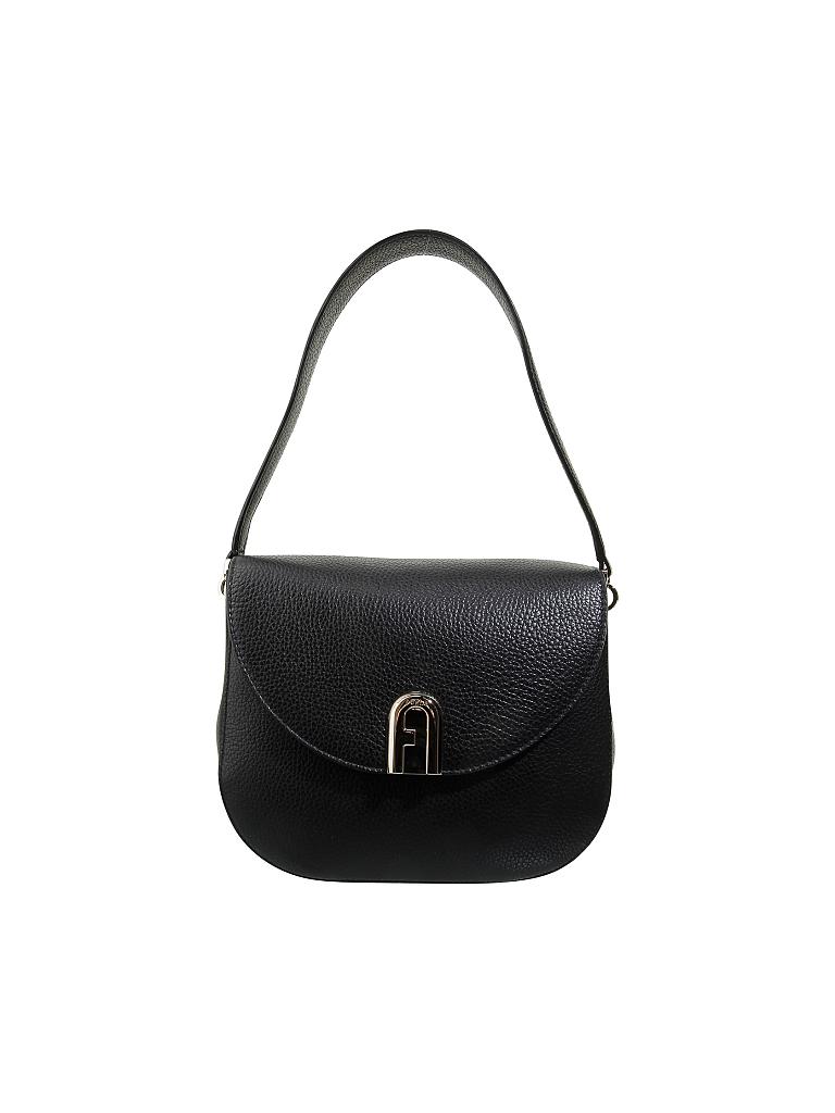 FURLA | Ledertasche - Crossbody "Sleek" | schwarz