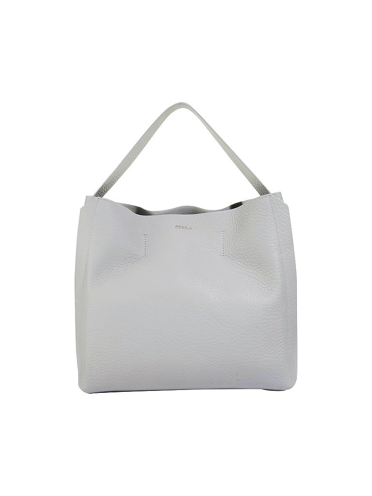 FURLA | Ledertasche - Henkeltasche "Capriccio" | grau