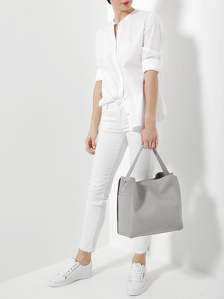 FURLA | Ledertasche - Henkeltasche "Capriccio" | grau