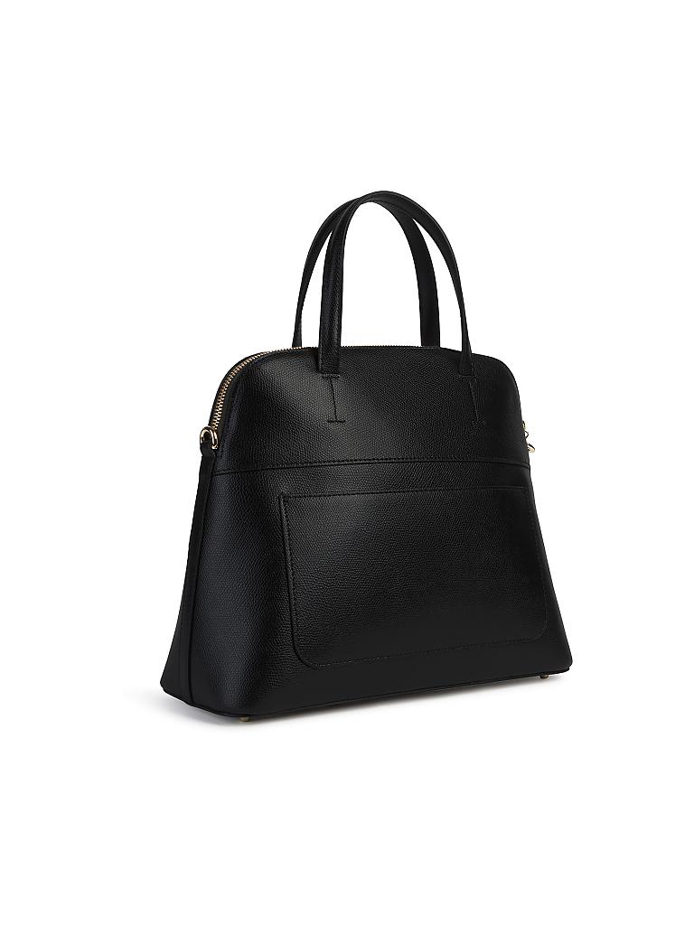 FURLA | Ledertasche - Henkeltasche "Piper Dome" M | schwarz