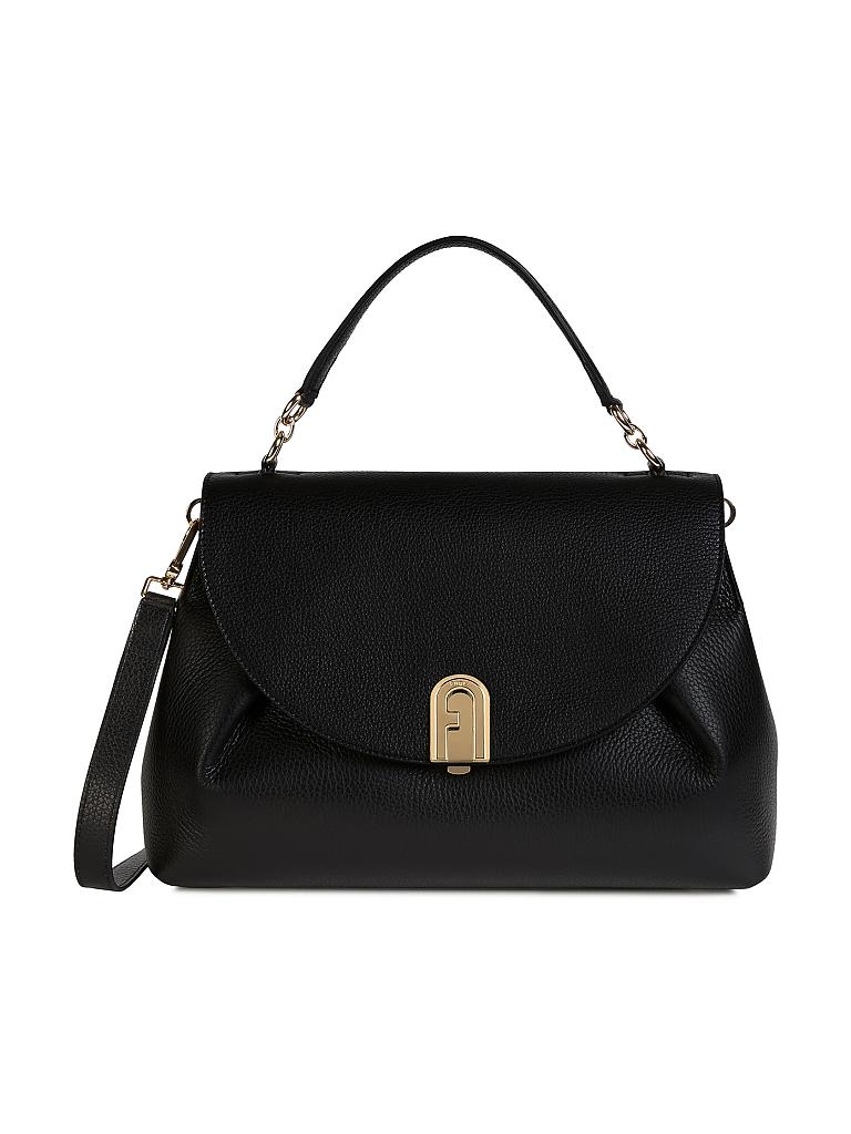 FURLA | Ledertasche - Henkeltasche "Sleek M" | schwarz