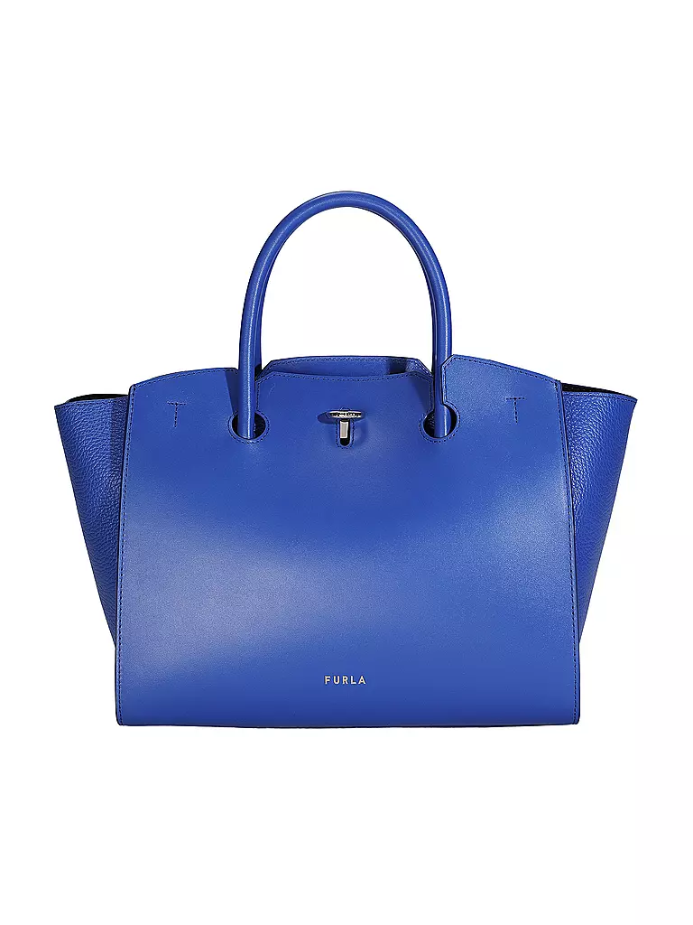 FURLA | Ledertasche - Henkeltasche GENESI Medium | blau