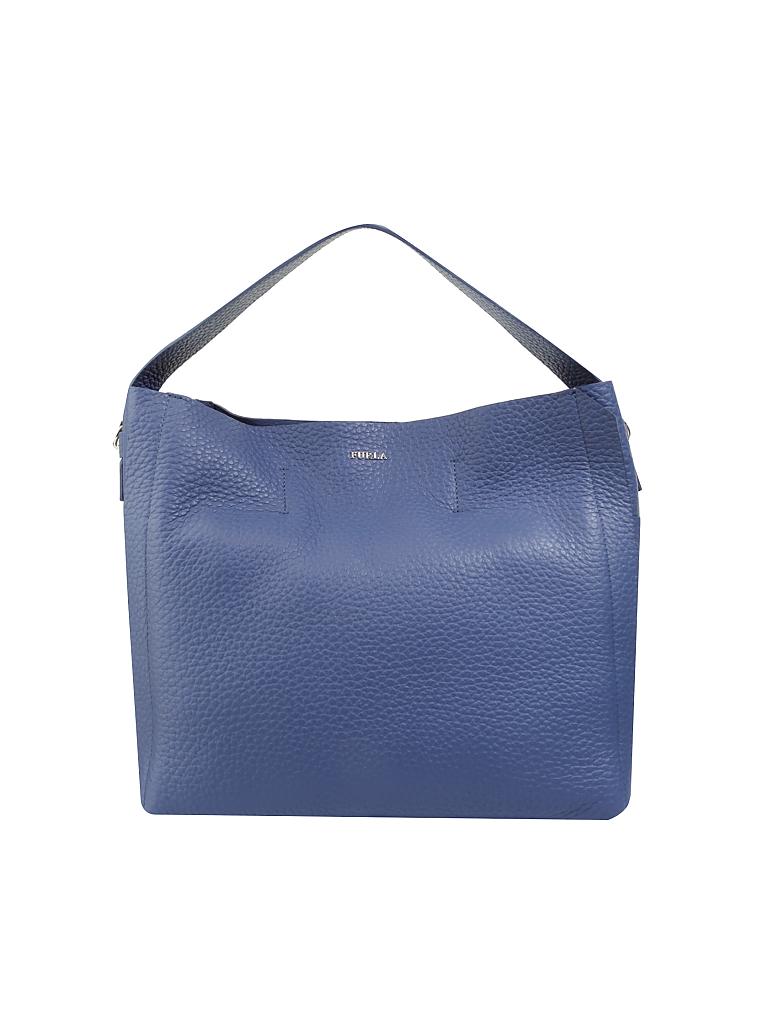 FURLA | Ledertasche - Hobo "Capriccio" | blau