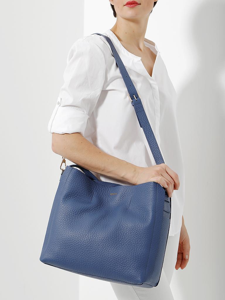FURLA | Ledertasche - Hobo "Capriccio" | blau