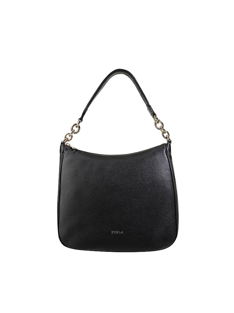 FURLA | Ledertasche - Hobo "Cometa" M | schwarz