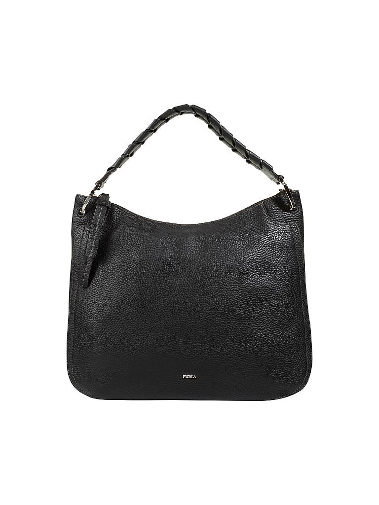 FURLA | Ledertasche - Hobo "Rialto" | schwarz