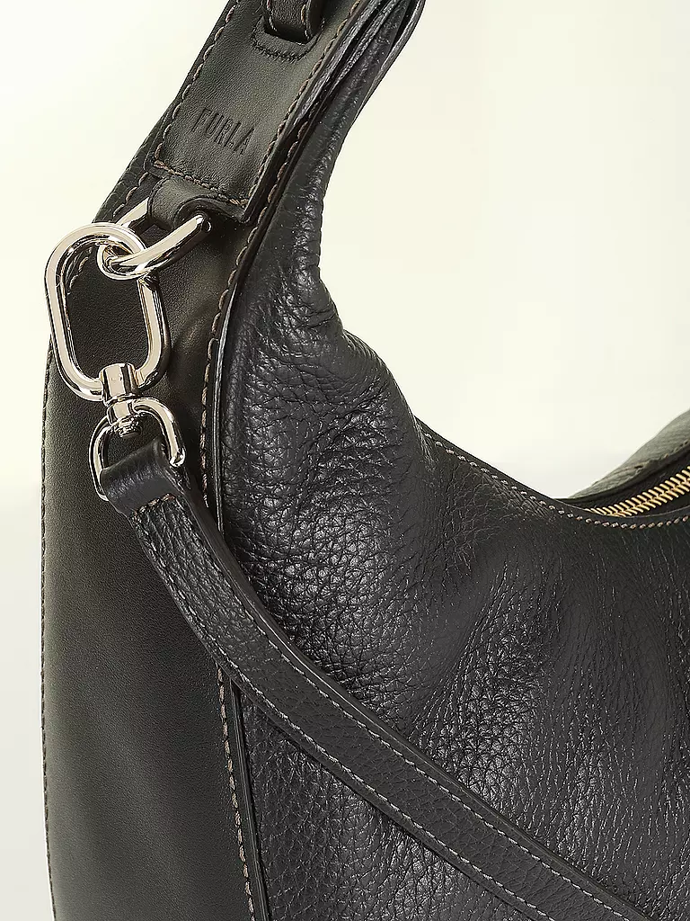 FURLA | Ledertasche - Hobo Bag MIASTELLA | schwarz