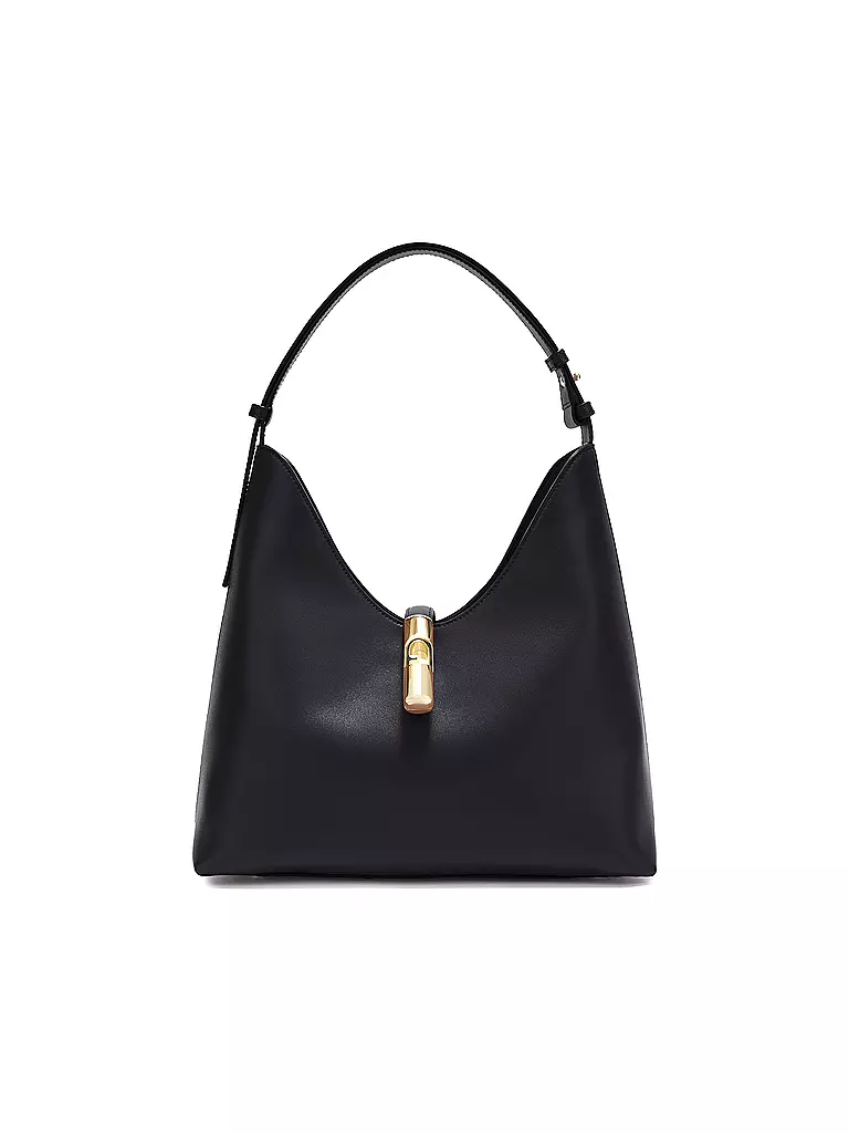 FURLA | Ledertasche - Hobo GOCCIA Medium   | schwarz