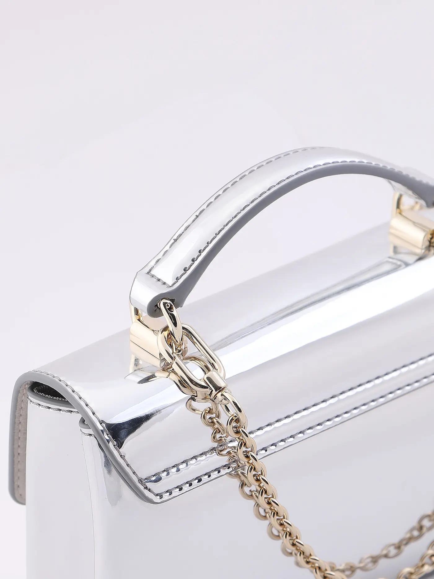 FURLA | Ledertasche - Mini Bag 1927  | silber