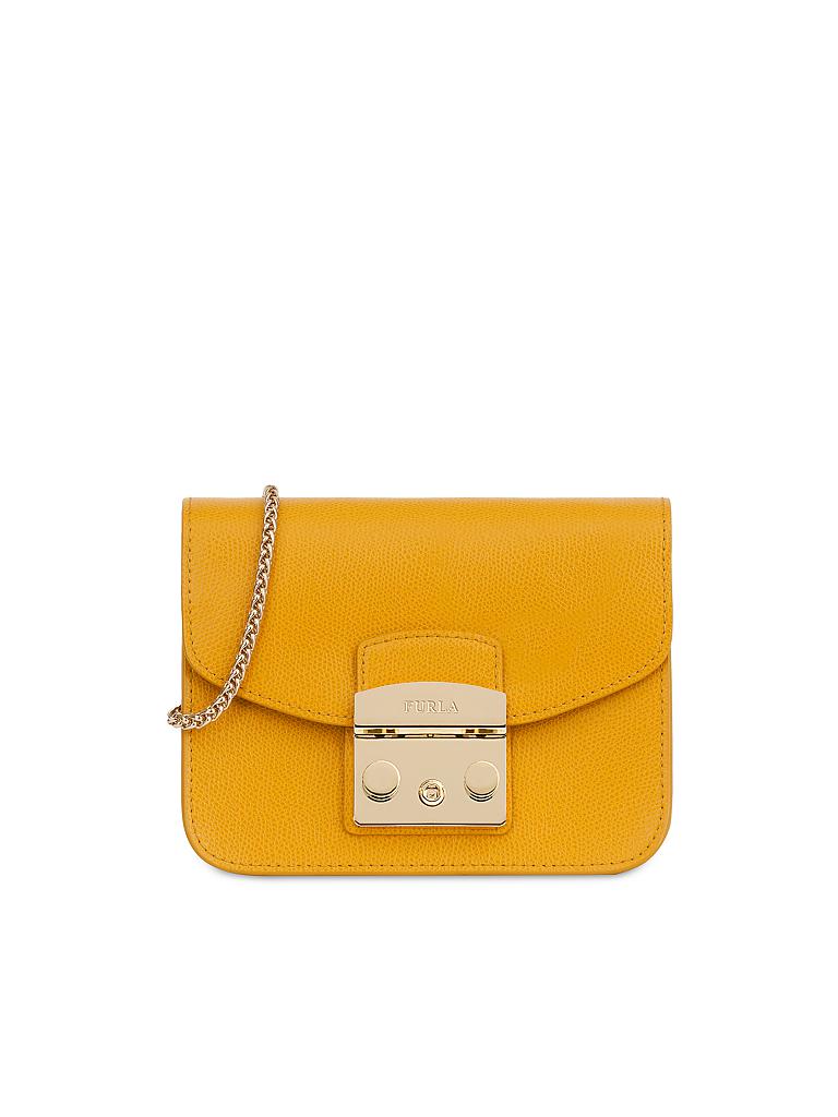 FURLA | Ledertasche - Minibag "Metropolis" | gelb
