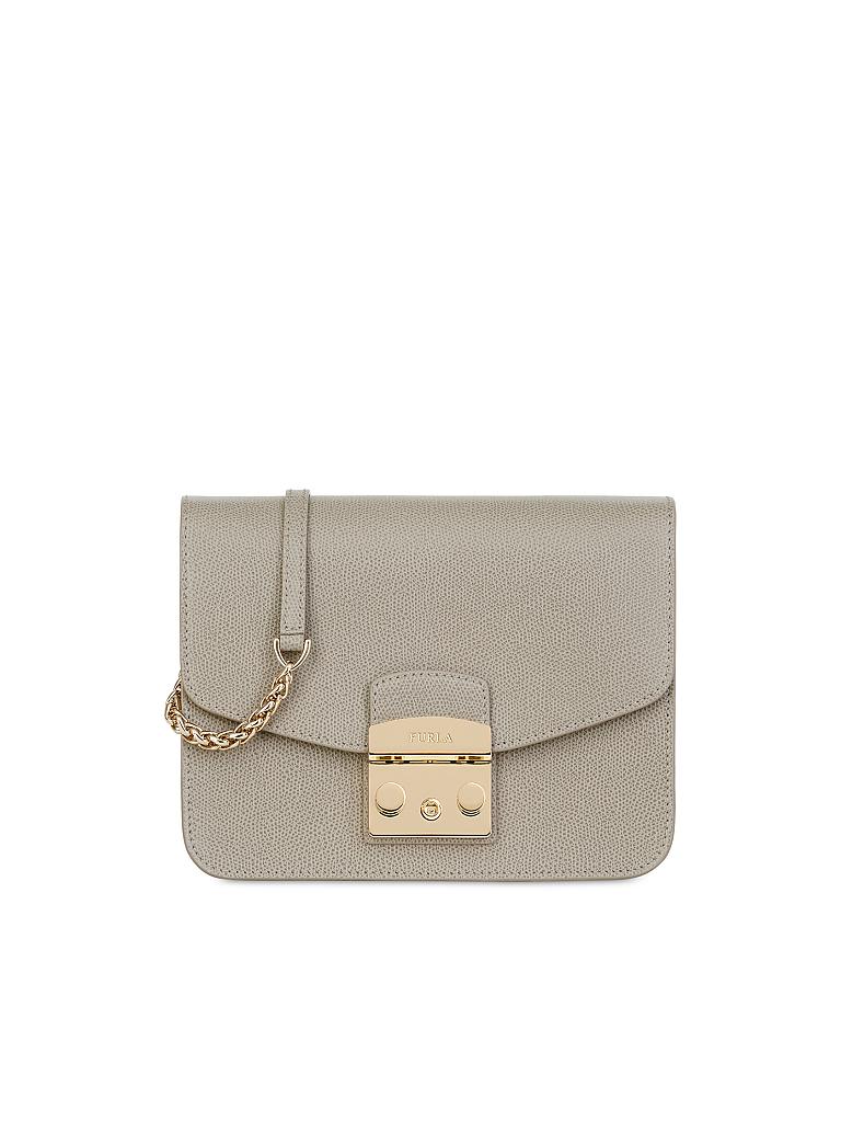FURLA | Ledertasche - Minibag "Metropolis S" | beige