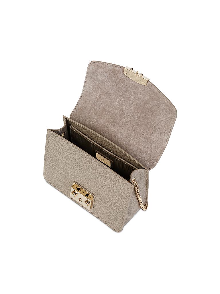 FURLA | Ledertasche - Minibag "Metropolis S" | beige