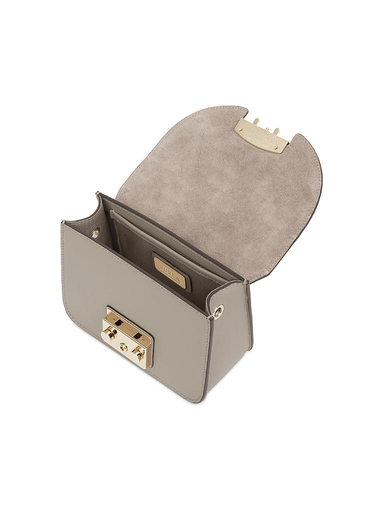 FURLA | Ledertasche - Minibag/Crossbody "Metropolis" | grün