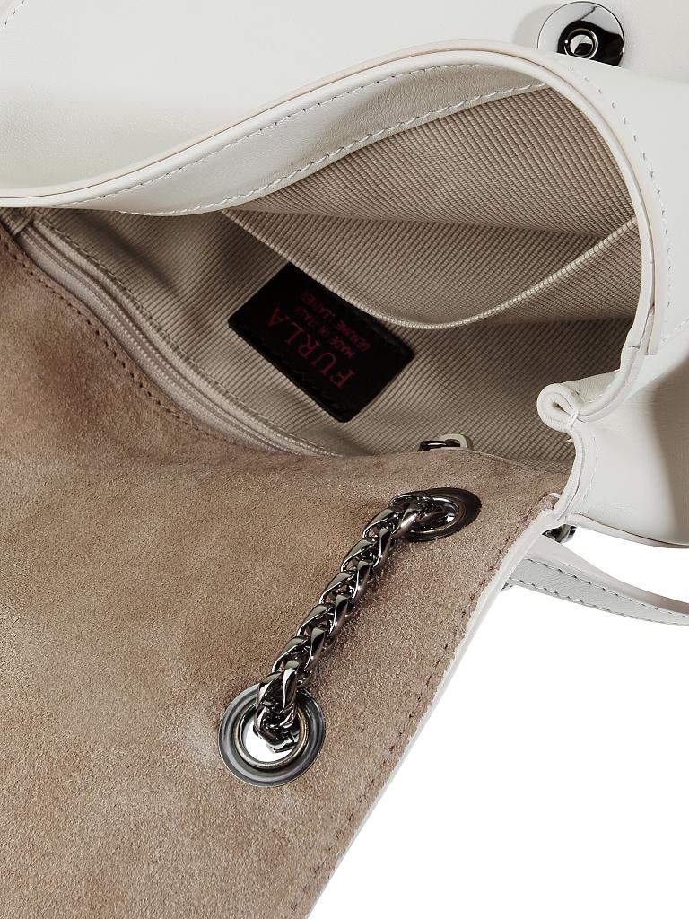 FURLA | Ledertasche - Schultertasche "Deliziosa" | creme