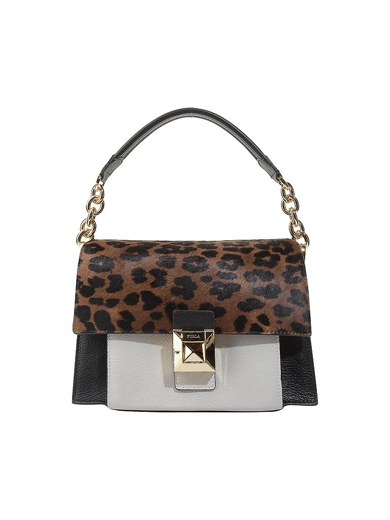 FURLA | Ledertasche - Schultertasche "Diva" S | bunt