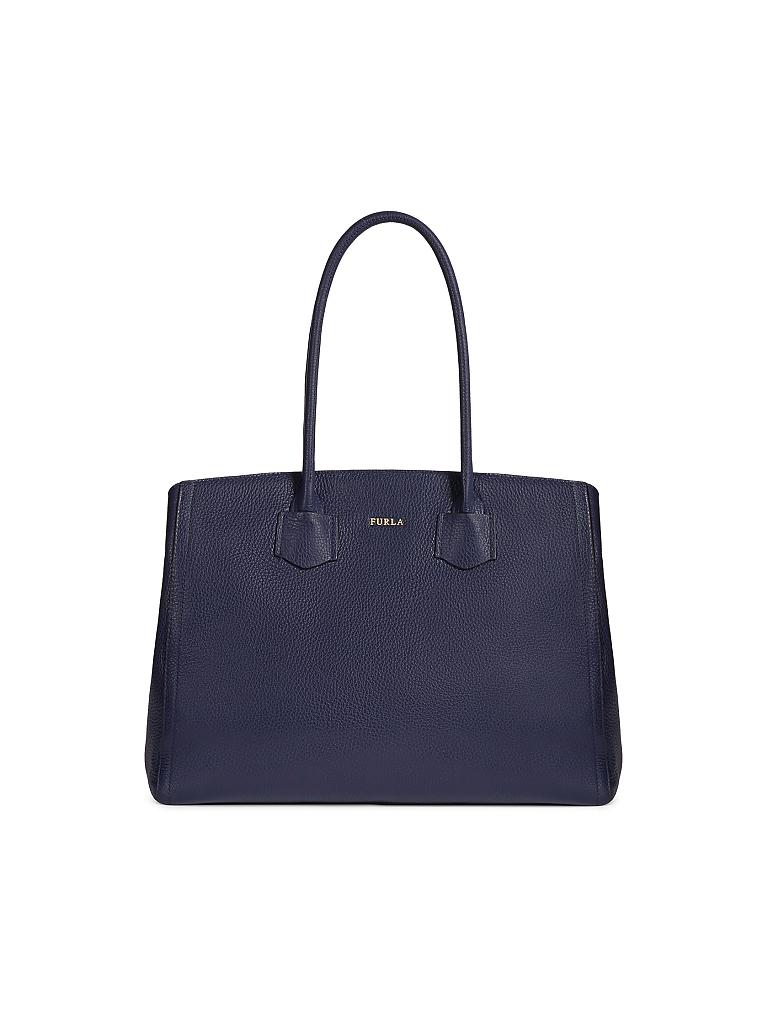 FURLA | Ledertasche - Shopper "Alba" L | blau