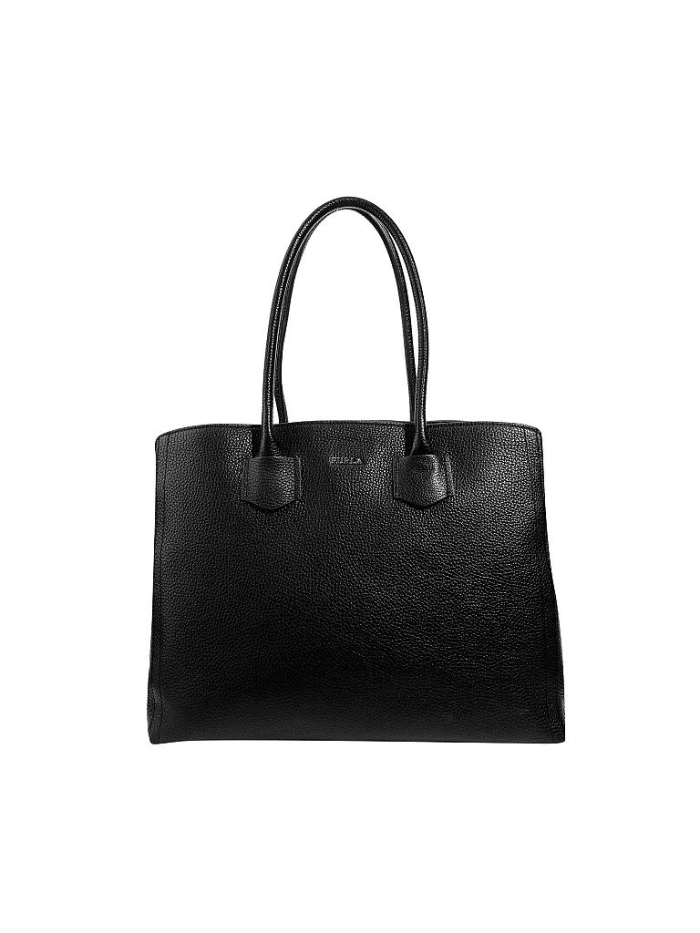 FURLA | Ledertasche - Shopper "Alba" L | schwarz