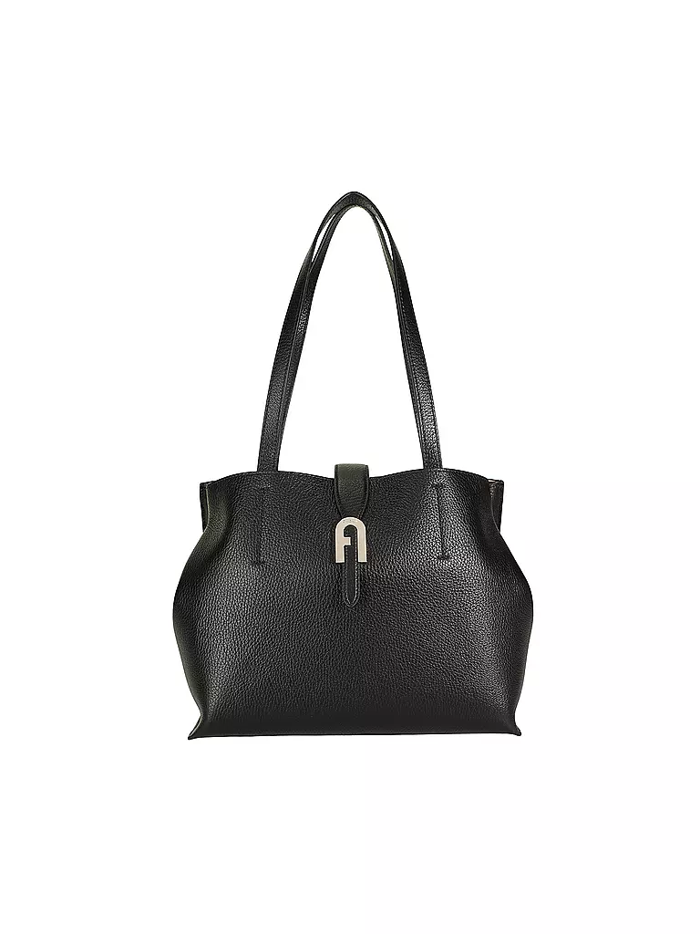 FURLA | Ledertasche - Shopper SOFIA Medium | schwarz