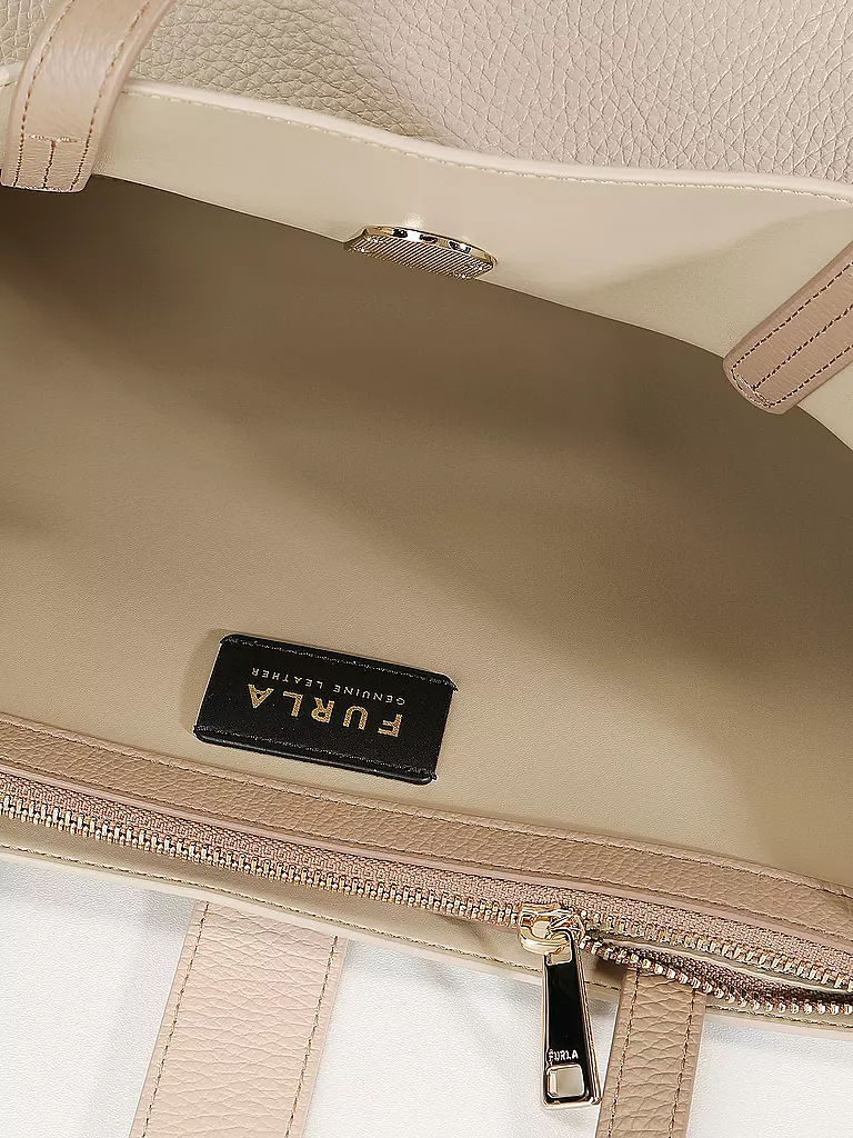 FURLA | Ledertasche - Shopper SOFIA Medium | beige