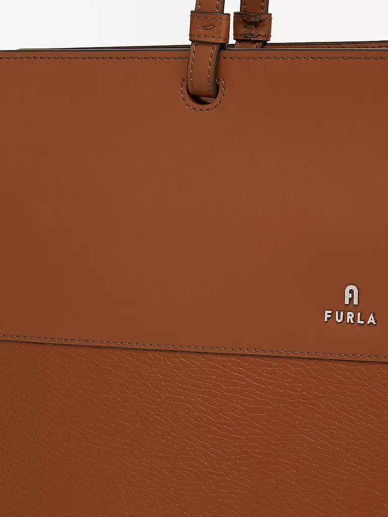 FURLA | Ledertasche - Tote Bag VARSITY | braun