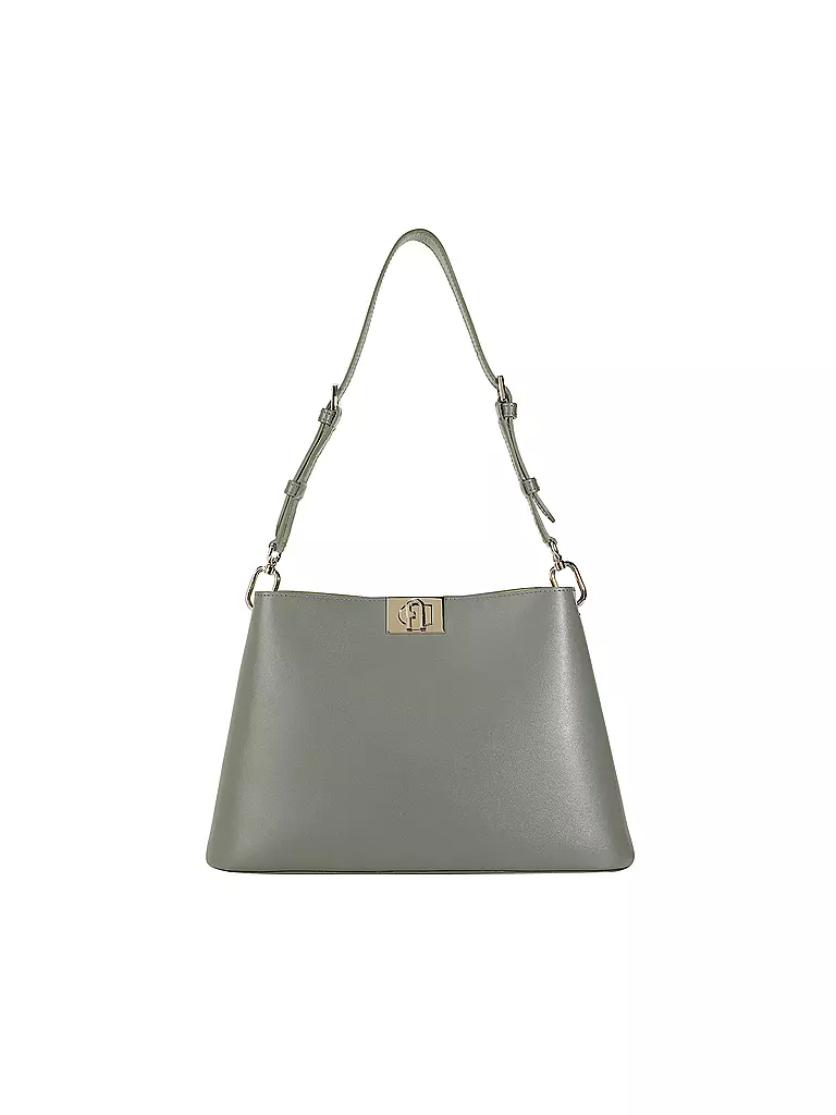 FURLA | Ledertasche - Umhängetasche FLEUR | olive