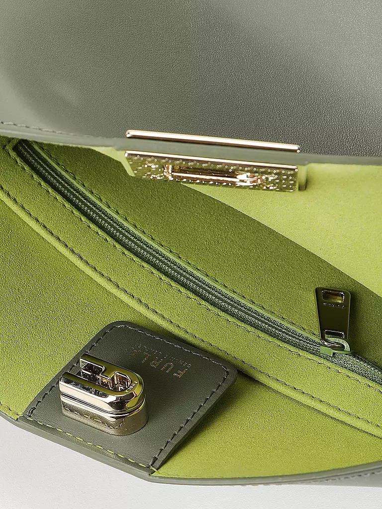 FURLA | Ledertasche - Umhängetasche FLEUR | olive