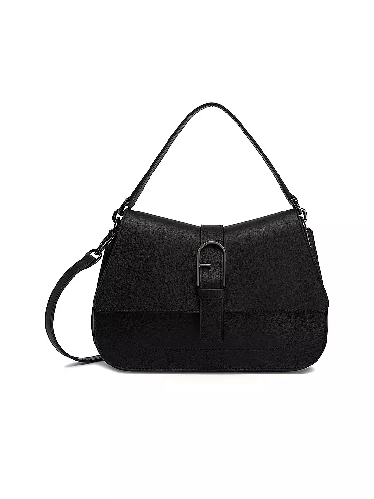 FURLA | Ledertasche - Umhängetasche FLOW Medium | schwarz