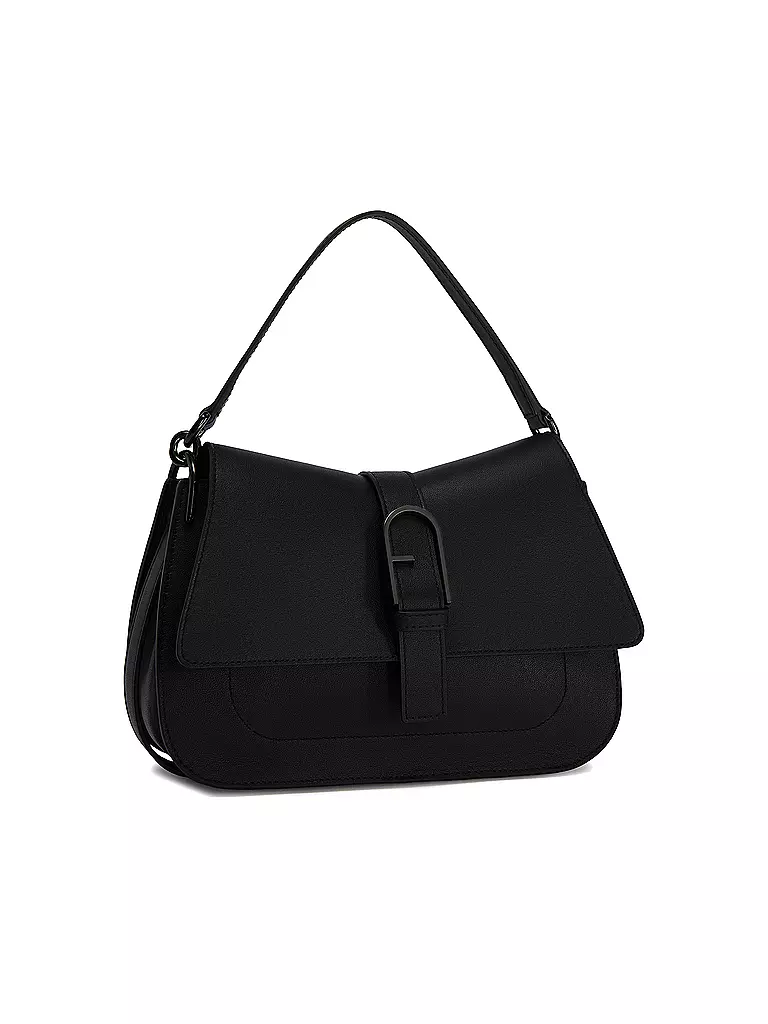 FURLA | Ledertasche - Umhängetasche FLOW Medium | schwarz