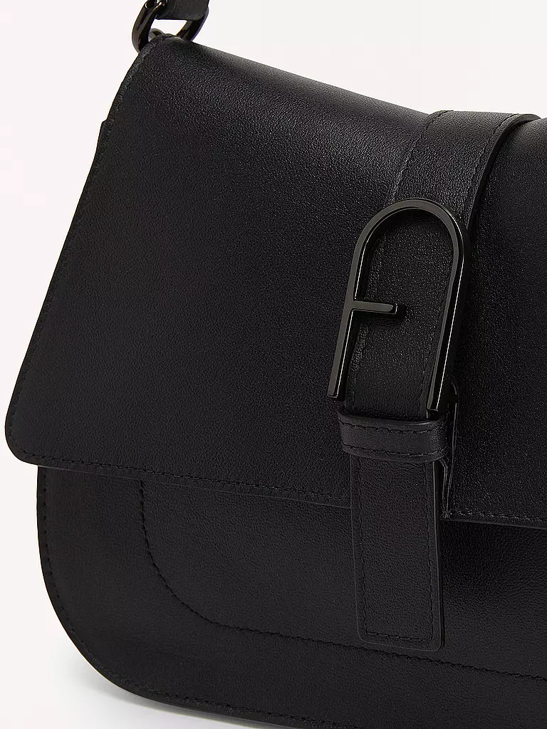 FURLA | Ledertasche - Umhängetasche FLOW Medium | schwarz