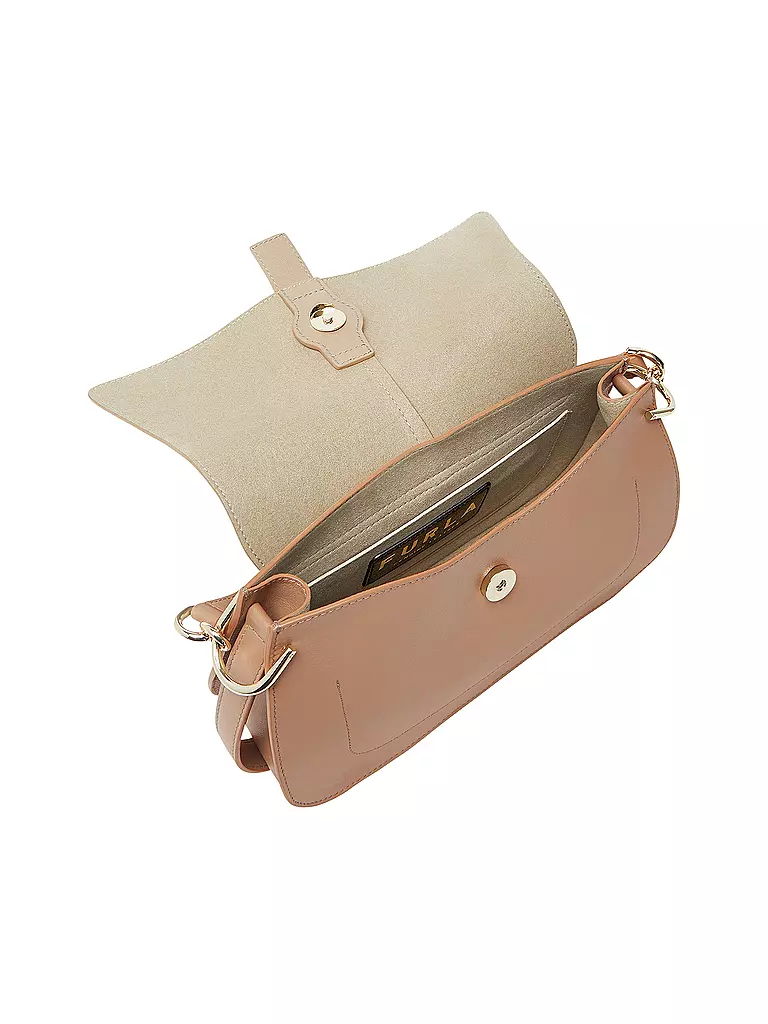 FURLA | Ledertasche - Umhängetasche FLOW Medium | beige