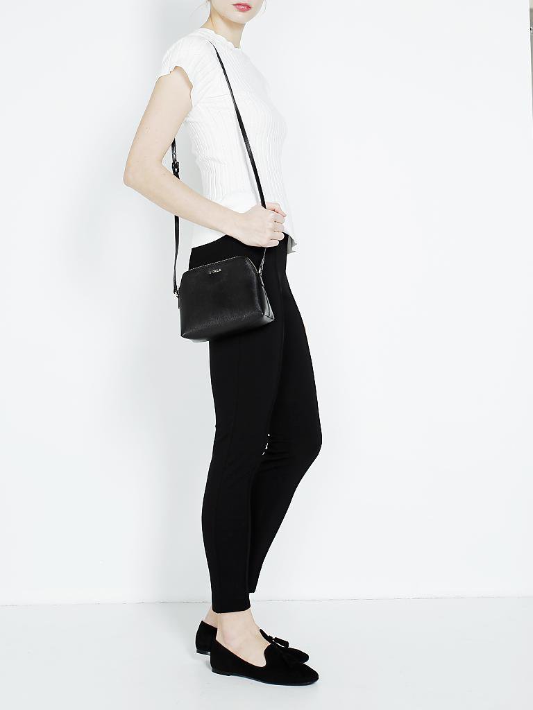 FURLA | Ledertasche inkl. Kosmetiktäschchen "Boheme" | schwarz