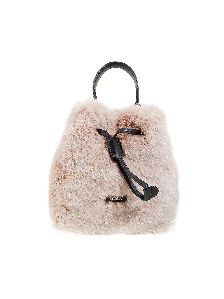 FURLA | Tasche in Felloptik - Beuteltasche "Stacy Nuvola" | rosa