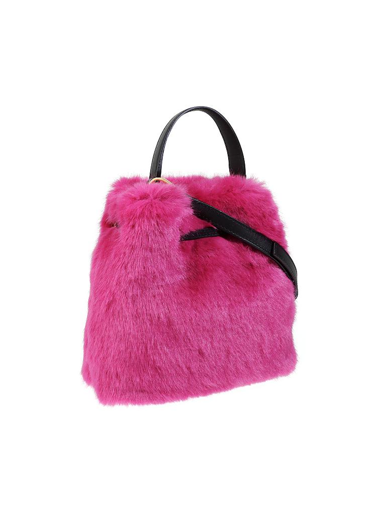 FURLA | Tasche in Felloptik - Beuteltasche "Stacy Nuvola" | pink