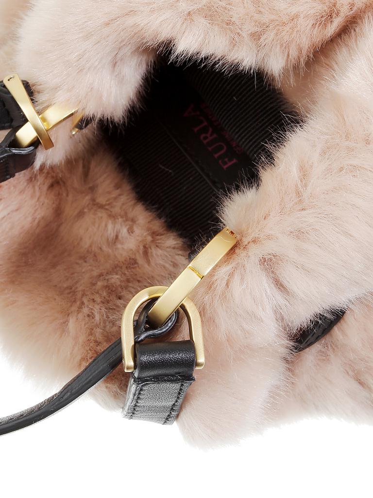 FURLA | Tasche in Felloptik - Beuteltasche "Stacy Nuvola" | rosa