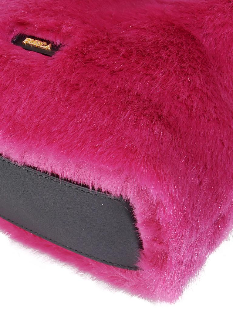 FURLA | Tasche in Felloptik - Beuteltasche "Stacy Nuvola" | pink