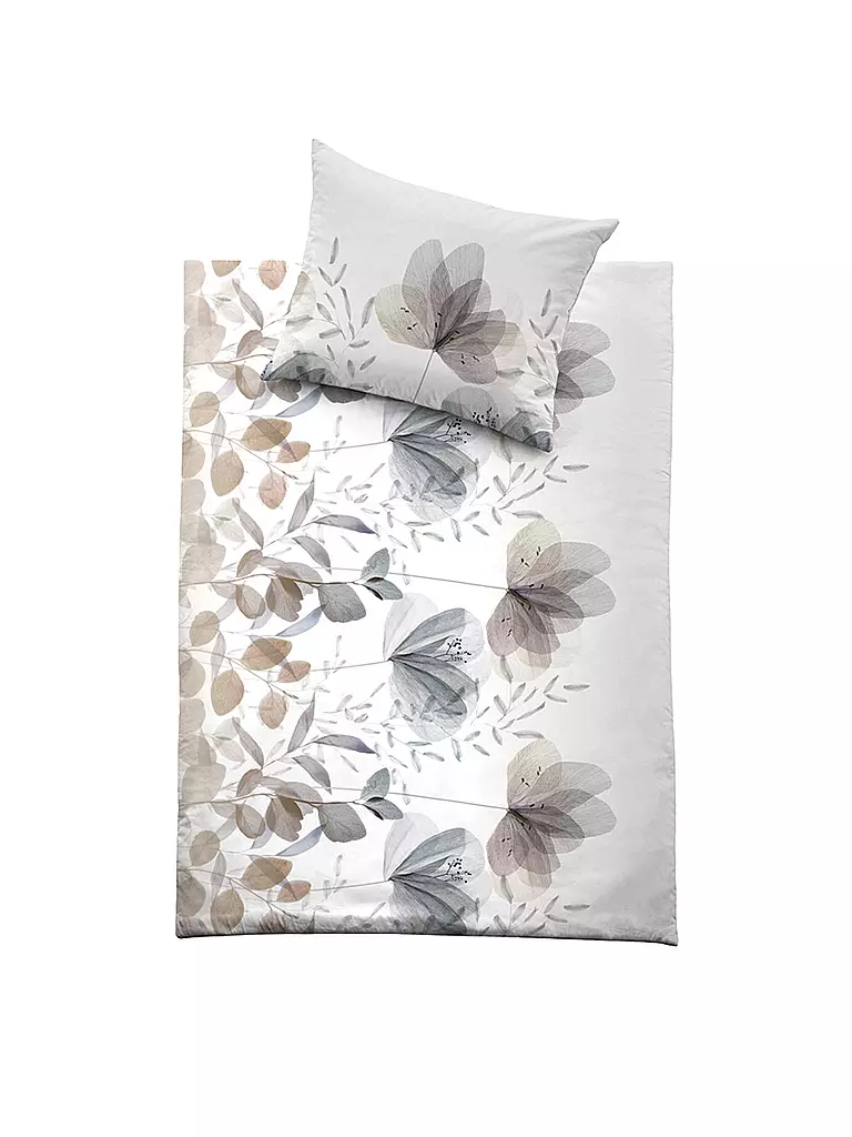 FUSSENEGGER | Premium Satin Bettwäsche 70x90cm/140x200cm Grau | grau
