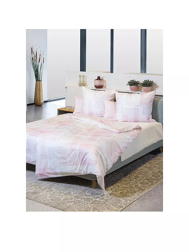 FUSSENEGGER | Satin Bettwäsche PREMIUM SATIN 70x90cm/140x200cm Rosa | rosa