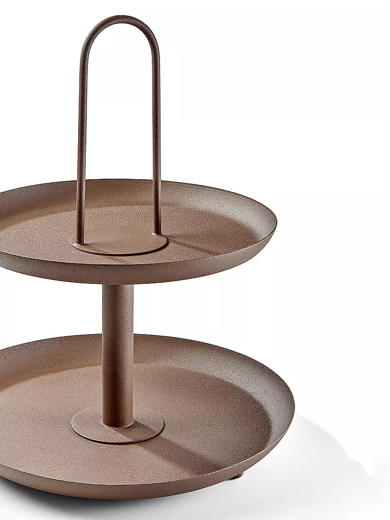 FYNCH HATTON | Etagere 2-stufig MANDAAZI Walnut | hellbraun