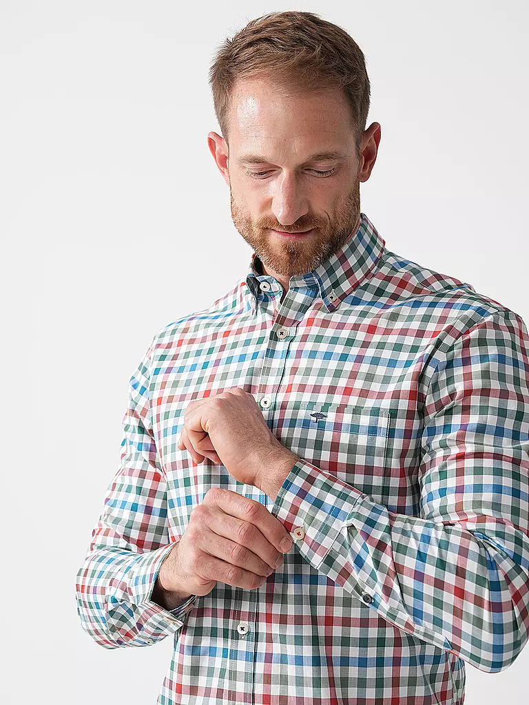 FYNCH HATTON | Hemd Regular Fit | braun