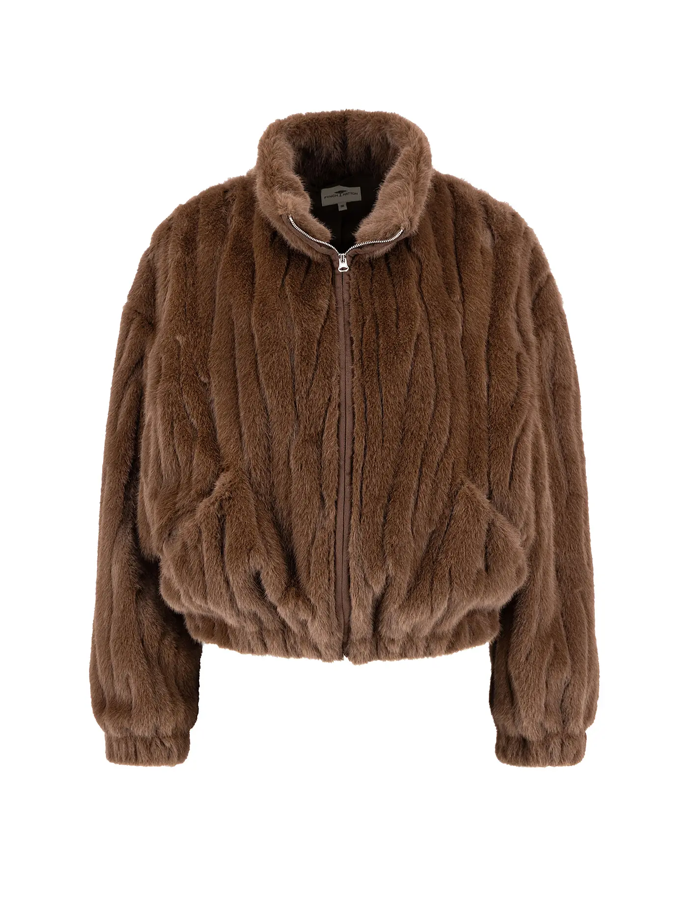 FYNCH HATTON | Jacke in Felloptik  | braun