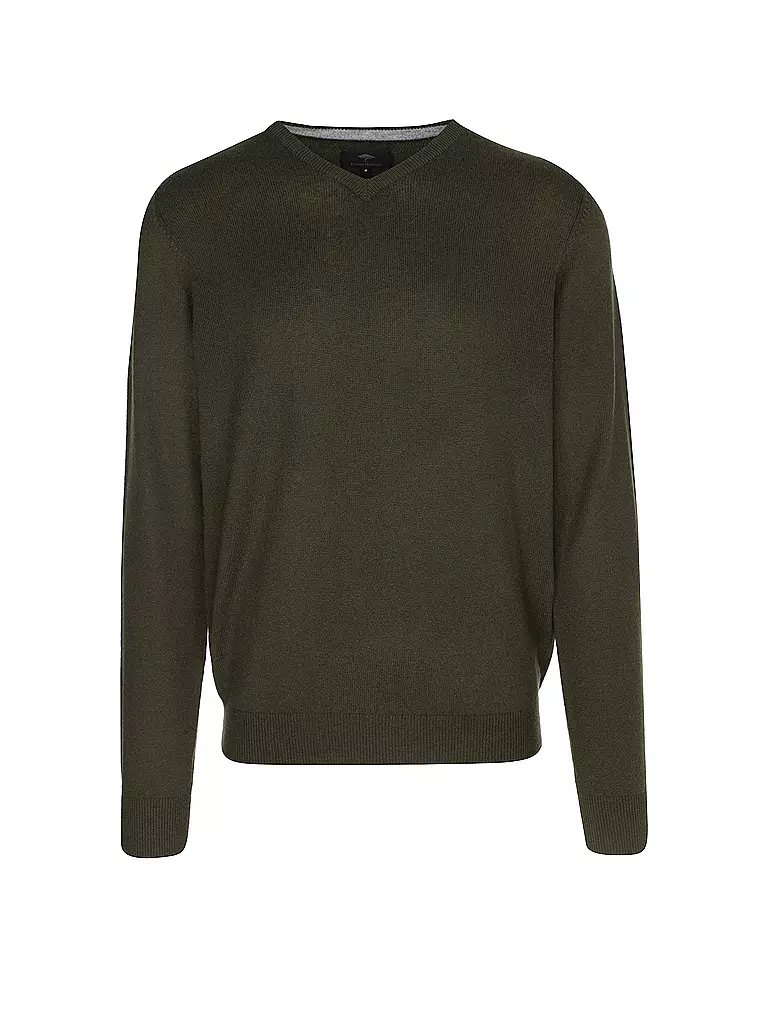 FYNCH HATTON | Kaschmirpullover  | olive