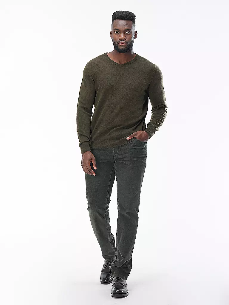 FYNCH HATTON | Kaschmirpullover  | olive