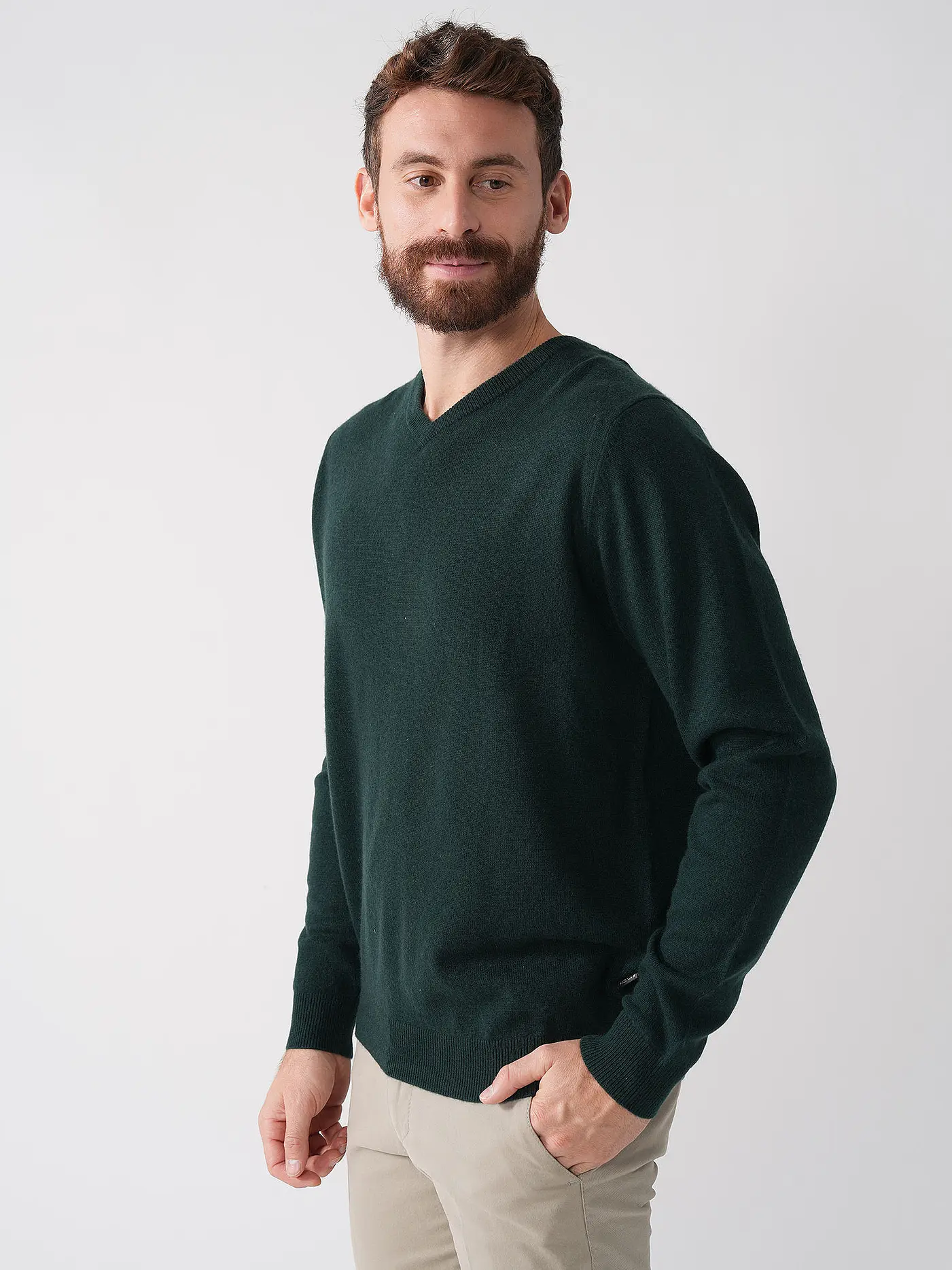 FYNCH HATTON | Kaschmirpullover | dunkelgrün