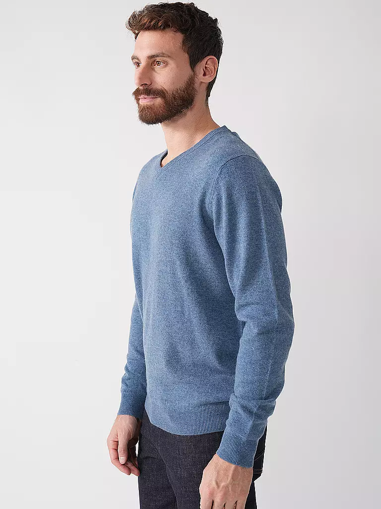 FYNCH HATTON | Kaschmirpullover | dunkelblau
