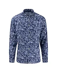 FYNCH HATTON | Leinenhemd Casual Fit | dunkelblau