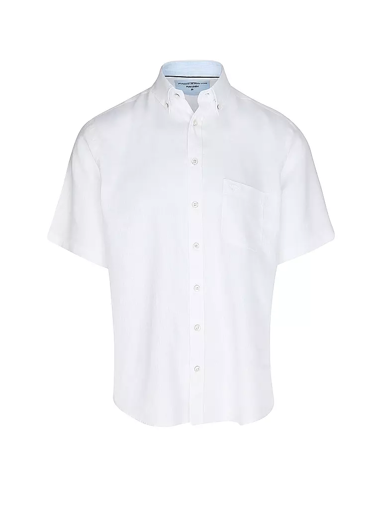 FYNCH HATTON | Leinenhemd Casual Fit | weiss